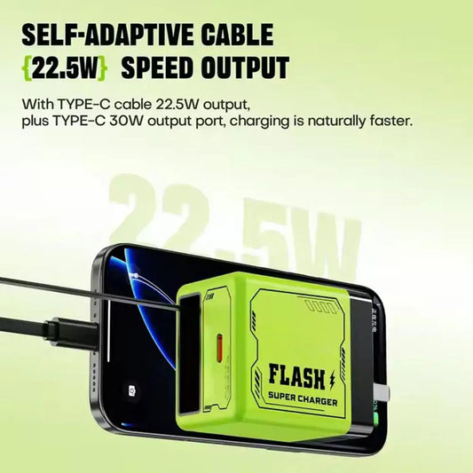 120W Charger PD Fast Charging Mobile Phone Charging Extension Built-in Head Cable Universal Charging With Head J0J6