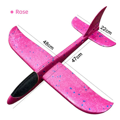 48cm Large EPP Foam Hand Throwing Aircraft Toys Gyratory Stunt Pressure Resistant Model Aircraft Outdoor For Boys Children Gift