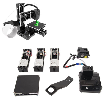 DIY 3D Printer Kit Mini 3D Printer for Beginners High Printing Accuracy Uniform Heating Printing Volume 4x4x4in Mini 3D Printer