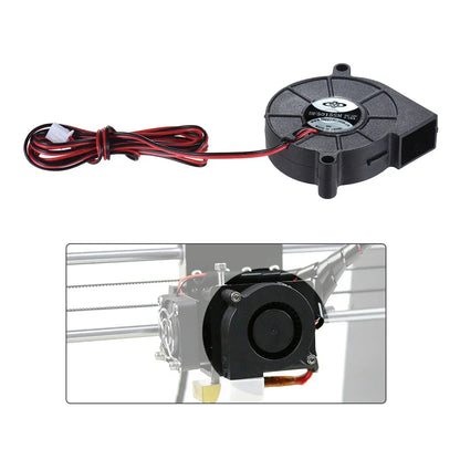 3D Printer Parts Fan Cooling Blow Radial Fan Cooling 12V DC 50mm Hot End Extruder for RepRap I3 3D Printer