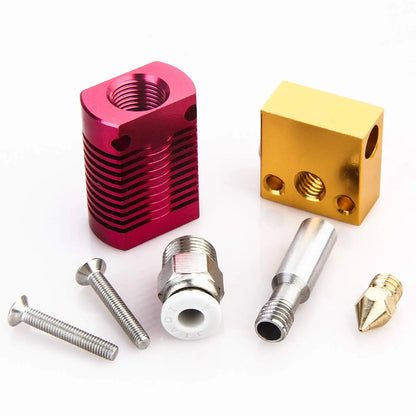 3sets 3D Printer Extruder Hotend +3 PCS 0.4MM MK8 Nozzles Suitable for CR-10, CR10, CR10S, Ender 3, Ender 3 Pro, Ender 5