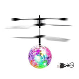 Led Light Suspension Crystal Ball Infrared Induction RC Gesture Control Colorful Glowing Toys Unique Gift for Kids