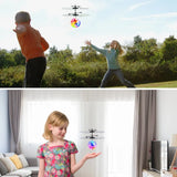 Led Light Suspension Crystal Ball Infrared Induction RC Gesture Control Colorful Glowing Toys Unique Gift for Kids