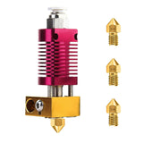 3sets 3D Printer Extruder Hotend +3 PCS 0.4MM MK8 Nozzles Suitable for CR-10, CR10, CR10S, Ender 3, Ender 3 Pro, Ender 5