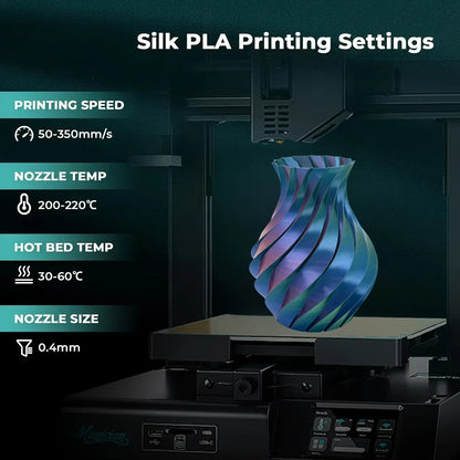 4-Pack 1.75mm 3D Printer Filament: 1 Tri-color (RoseRed/Blue/Green) + 3 Dual-color (RoseRed/Blue, Blue/Green, Black/Red)