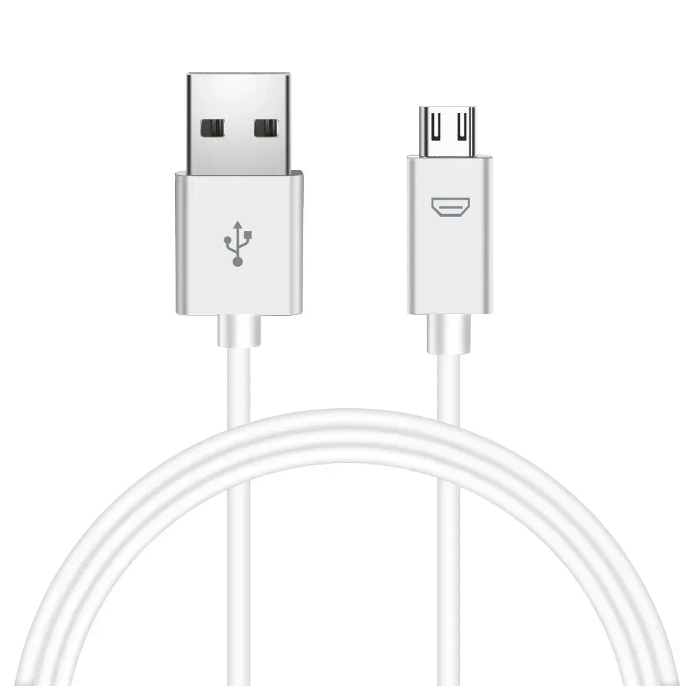 120W 6A Fast Charging Micro USB Cable Aluminum Alloy Thick Micro USB Cellphone Charger Wire Cord with Light for Android Laptop